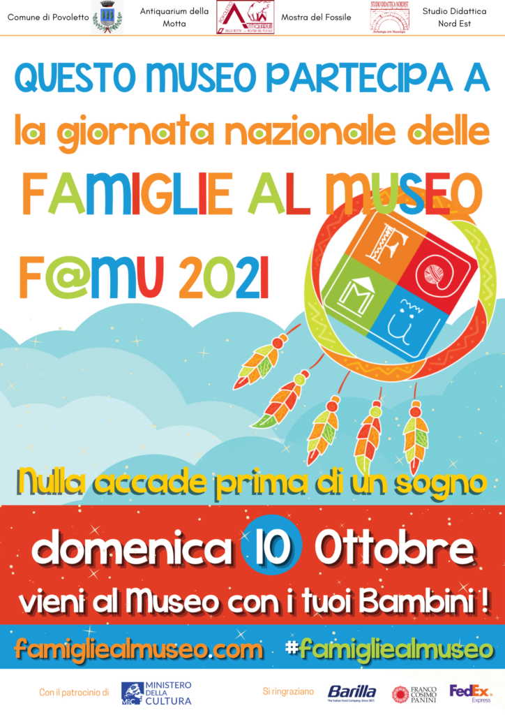 Locandina blu con ciambelle